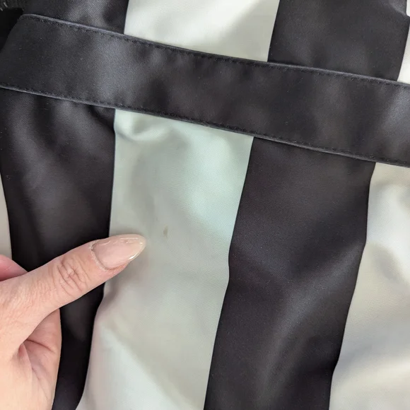 Black and White Striped Women's Dress - Picture 8 of 8